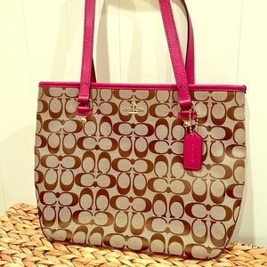 Coach tote bag in classic coach print